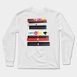 Haruki Murakami Book Stack 村上 春樹 Long Sleeve T-Shirt